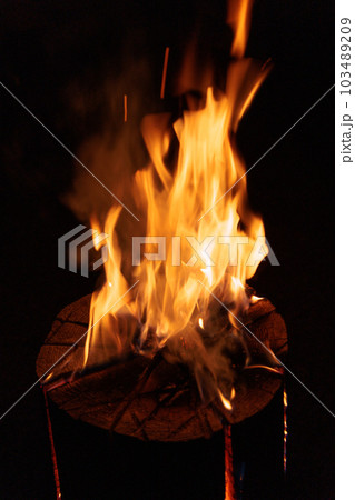 焚き火の炎 焚き火の炎 103489209