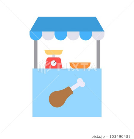 Chicken Shop icon vector image. 103490485