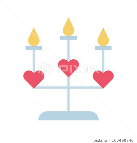 Candelabrum icon vector image. 103490546