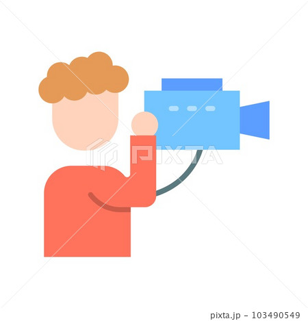 Camera Man icon vector image. 103490549