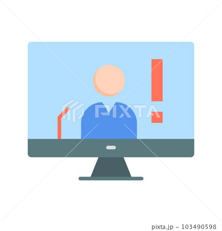 Breaking News icon vector image. 103490598