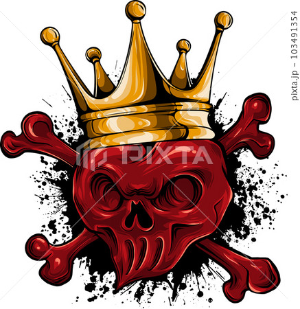 king human skull in the form of a heart 103491354