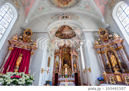 Wildsteig church, bavaria, germany 103491507
