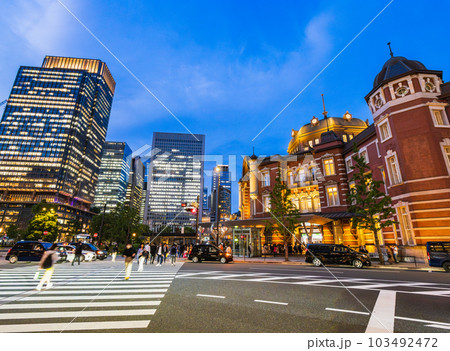 東京駅南口 夕景 東京駅南口 夕景 103492472