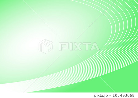 黄緑系の抽象的背景　光線カーブ 103493669