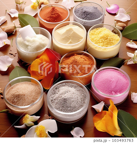 Generative AI. Organic ingredients for cosmetics skin 103493763