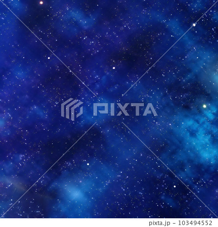 Ultramarine Galaxy Backgrounds Digital Paper outer space textures with blue starry night skies and nebula art 103494552