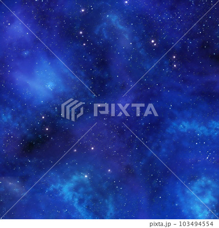 Ultramarine Galaxy Backgrounds Digital Paper outer space textures with blue starry night skies and nebula art 103494554