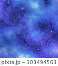 Ultramarine Galaxy Backgrounds Digital Paper outer space textures with blue starry night skies and nebula art 103494561