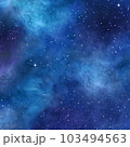 Ultramarine Galaxy Backgrounds Digital Paper outer space textures with blue starry night skies and nebula art 103494563