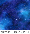 Ultramarine Galaxy Backgrounds Digital Paper outer space textures with blue starry night skies and nebula art 103494564