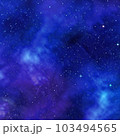 Ultramarine Galaxy Backgrounds Digital Paper outer space textures with blue starry night skies and nebula art 103494565