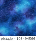 Ultramarine Galaxy Backgrounds Digital Paper outer space textures with blue starry night skies and nebula art 103494566