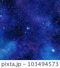Ultramarine Galaxy Backgrounds Digital Paper outer space textures with blue starry night skies and nebula art 103494573