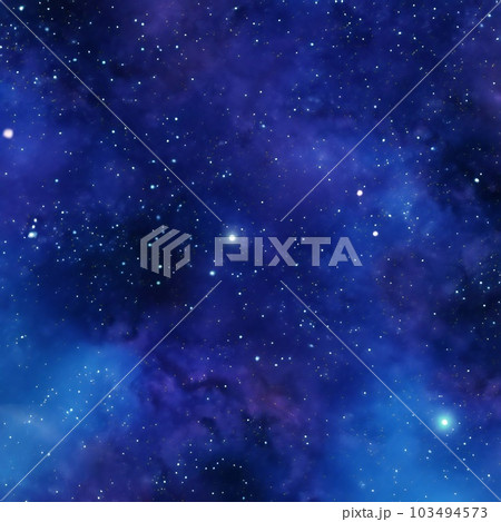 Ultramarine Galaxy Backgrounds Digital Paper outer space textures with blue starry night skies and nebula art 103494573