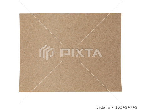 Piece of blank notebook paper isolated on white. Space for design 103494749