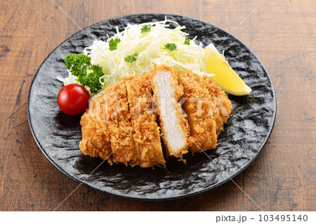 豚かつ　単品　ハイアングル 103495140