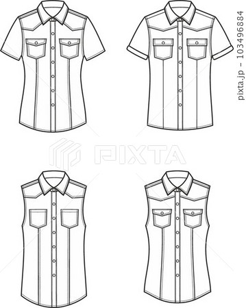 Womens denim shirt. Fashion CAD. Womens denim shirt. Fashion CAD. 103496884