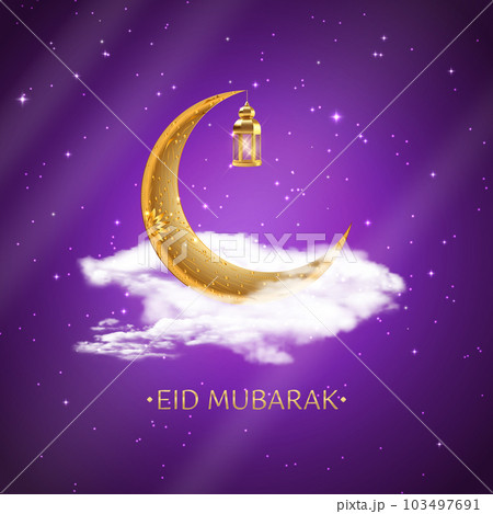 Islamic eid mubarak design greeting card , poster. Vector Illustration EPS10 Islamic eid mubarak design greeting card , poster. Vector Illustration EPS10 103497691