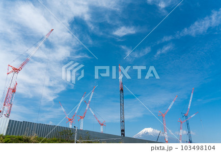 未来都市　ウーブン・シティ 建設現場 103498104