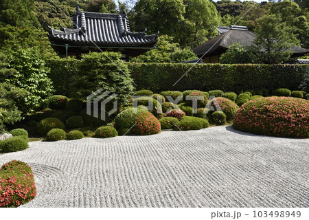 方丈庭園南庭 酬恩庵一休寺 方丈庭園南庭 酬恩庵一休寺 103498949