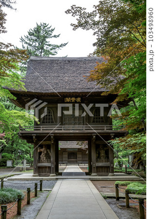 武蔵国の面影が残る平林寺のシンボルである山門 103498960