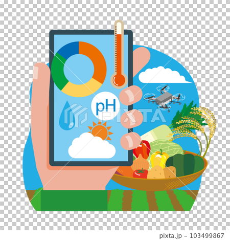 農業中使用的農業技術的圖像說明 103499867