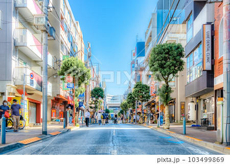 東京世田谷の都市風景　三軒茶屋・茶沢通り 103499869