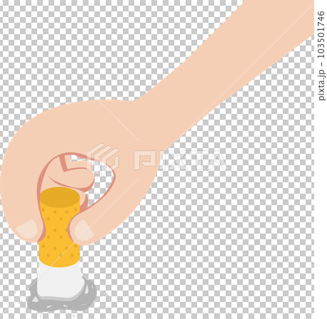 Flat Hand Isolated icons Flat Color illustration Png #55 103501746