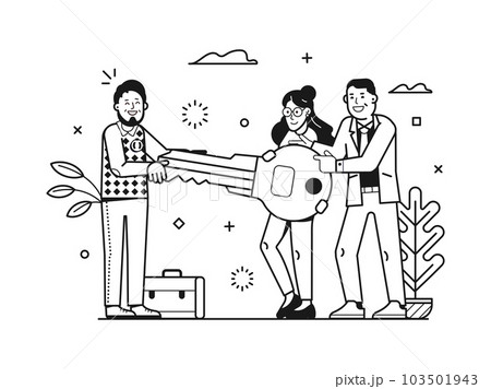 Getting Job Offer and Work Opportunity Concept 103501943