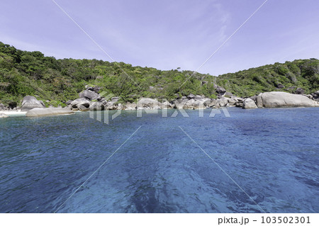 Beautiful nature of the islands in the Andaman Sea at Similan Islands, Mu Ko Similan National Park. Beautiful nature of the islands in the Andaman Sea at Similan Islands, Mu Ko Similan National Park. 103502301