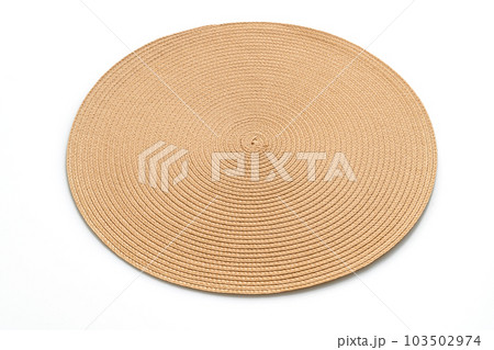 beautiful weave placemat on white background 103502974