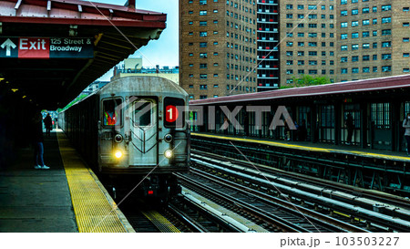 ニューヨークの地下鉄 103503227