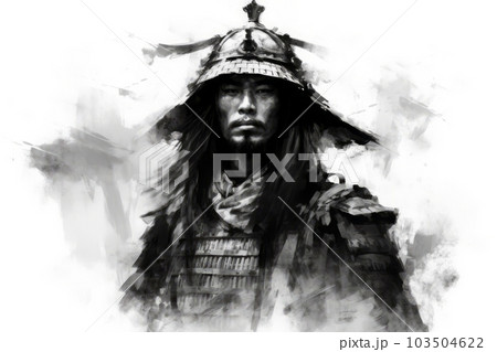 侍の顔,Generative AI AI画像のイラスト素材 [103504622] - PIXTA