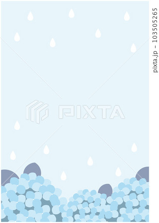 梅雨 紫陽花の背景イラスト 梅雨 紫陽花の背景イラスト 103505265