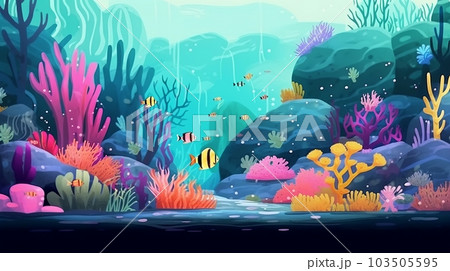 サンゴ礁,Generative AI AI画像 103505595