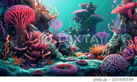 サンゴ礁,Generative AI AI画像 103505599