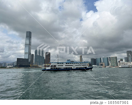 Hong Kong skyline really is one of the most beautiful in the world. Dotted with a multitude of skyscrapers and framed by verdant hills and mountains, it really can take your breath away.  103507301