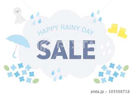 雨の日のセール デザインテンプレート 雨の日のセール デザインテンプレート 103508718