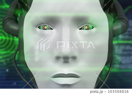 Robotics and AI for the future. 3D rendering. Robotics and AI for the future. 3D rendering. 103508816