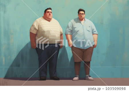 太っている男性,Generative AI AI画像 太っている男性,Generative AI AI画像 103509098
