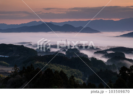 清水寺からの雲海(福岡県宮若市) 清水寺からの雲海(福岡県宮若市) 103509870