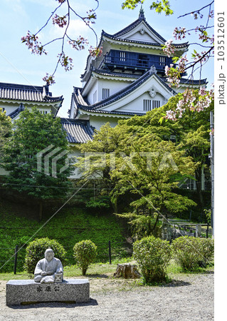 北側から望む春の岡崎城（愛知県） 103512601