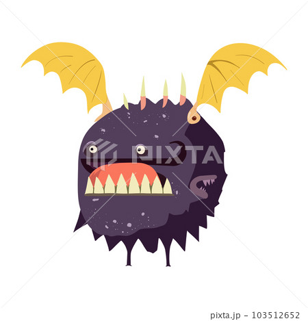 Funny and cute colourful monster. Comic halloween joyful monster characters. Funny and cute colourful monster. Comic halloween joyful monster characters. 103512652