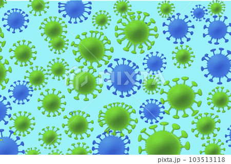 Virus. VIrus illustration. Virus 3d rendering of a virus. Microbiology And Virology Concept. Ebola. Coronavirus. Medical concept. Illustration. Covid 19 or flu or monkeypox 3d. 103513118