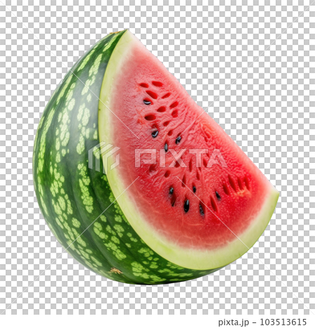 Fresh watermelon isolated. Illustration AI Generative Fresh watermelon isolated. Illustration AI Generative 103513615