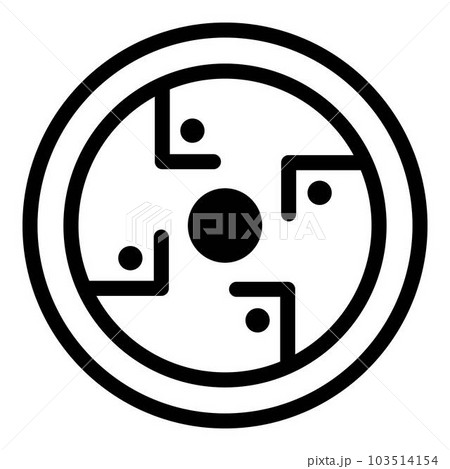 American protection amulet icon. Outline american protection amulet vector icon for web design isolated on white background American protection amulet icon. Outline american protection amulet vector icon for web design isolated on white background 103514154