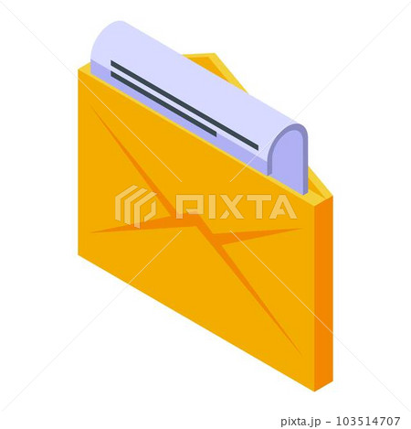 Mail subscription icon. Isometric of mail subscription vector icon for web design isolated on white background Mail subscription icon. Isometric of mail subscription vector icon for web design isolated on white background 103514707