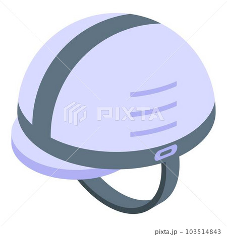 Rescuer helmet icon. Isometric of rescuer helmet vector icon for web design isolated on white background 103514843
