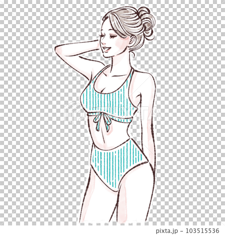 女性のイラスト素材 女性のイラスト素材 103515536